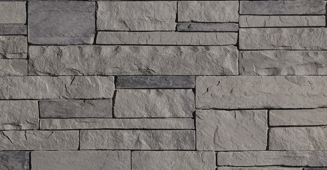 Castle Rock Silver Stone Siding: Flat: 5 sqft/ box